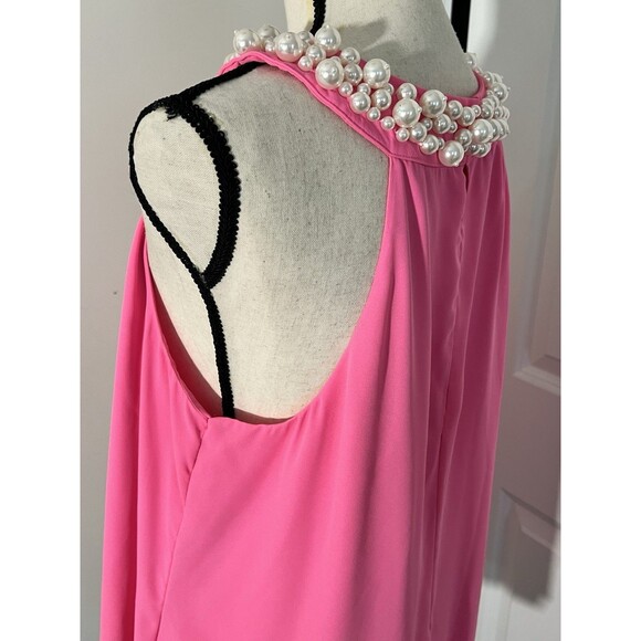 Lilly Pulitzer Beaded Shawn Halter Top Pink Size XL EUC - Picture 3 of 7
